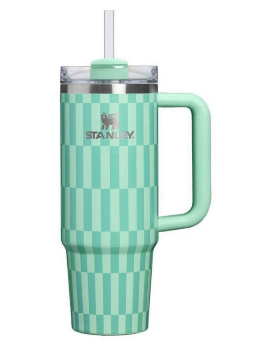 Stanley 30 oz Stainless Steel H2.0 Flowstate Quencher Tumbler Dream Green Tile